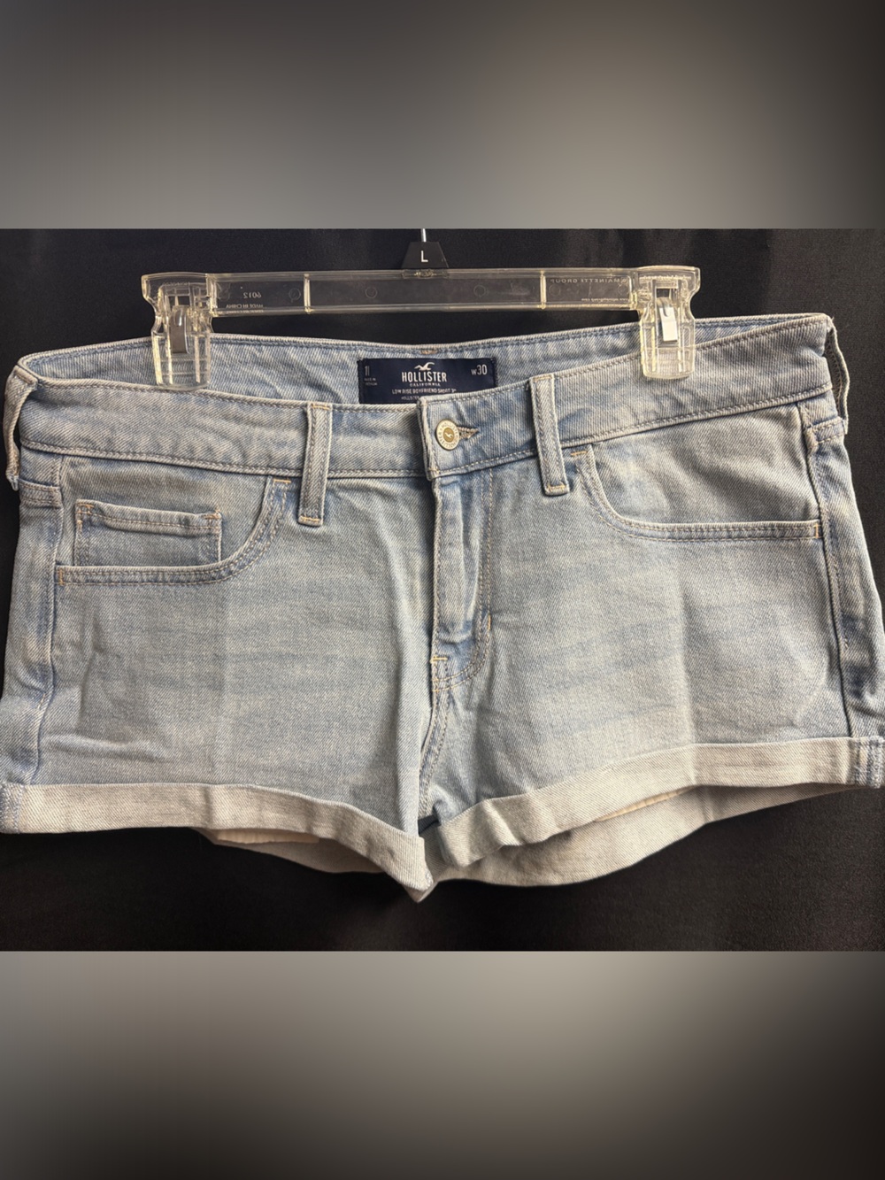 Hollister Light Blue Denim Shorts